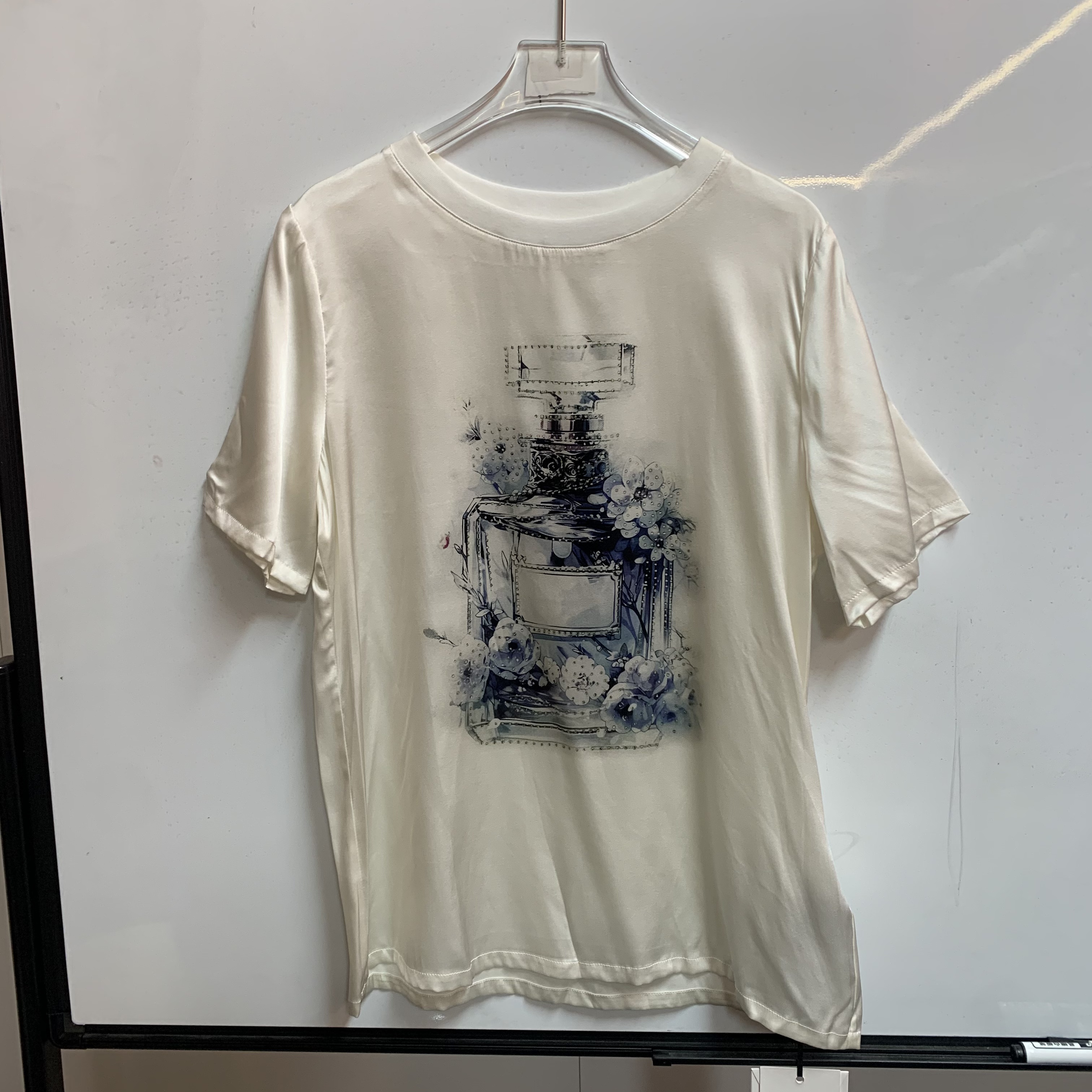 重磅真丝双乔弹力缎上衣E167