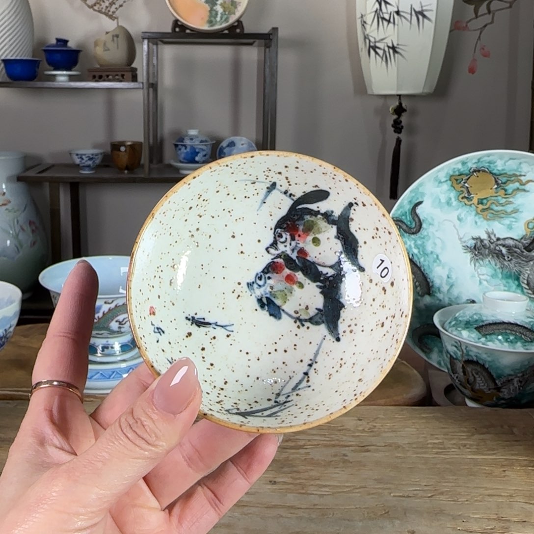 杯景德镇陶瓷柴烧多人