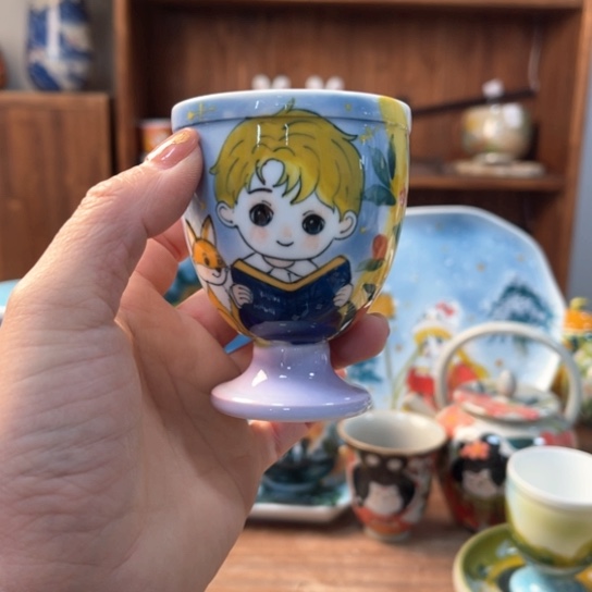 炉景德镇釉下手绘陶瓷 