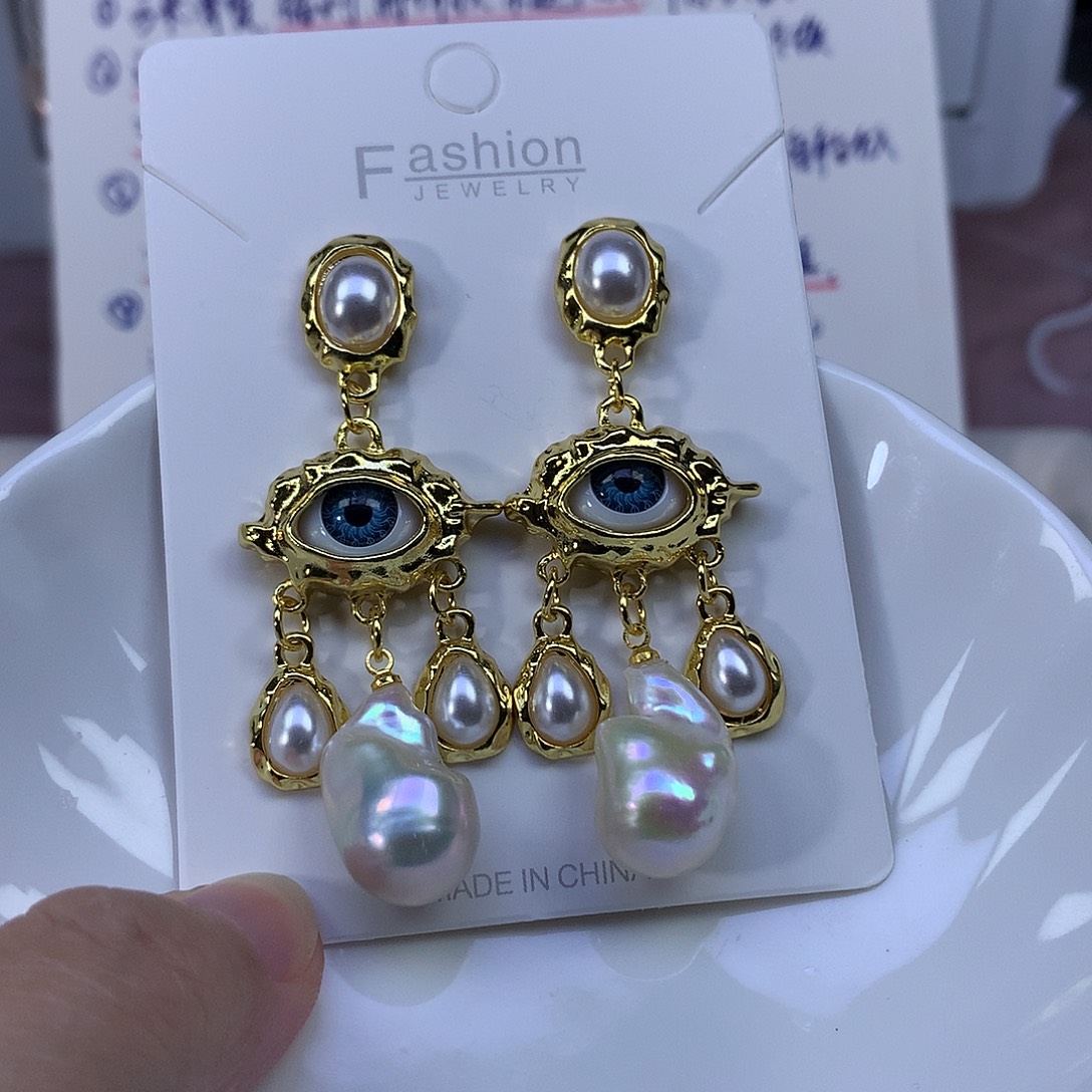 淡水珍珠耳饰合金福利4678