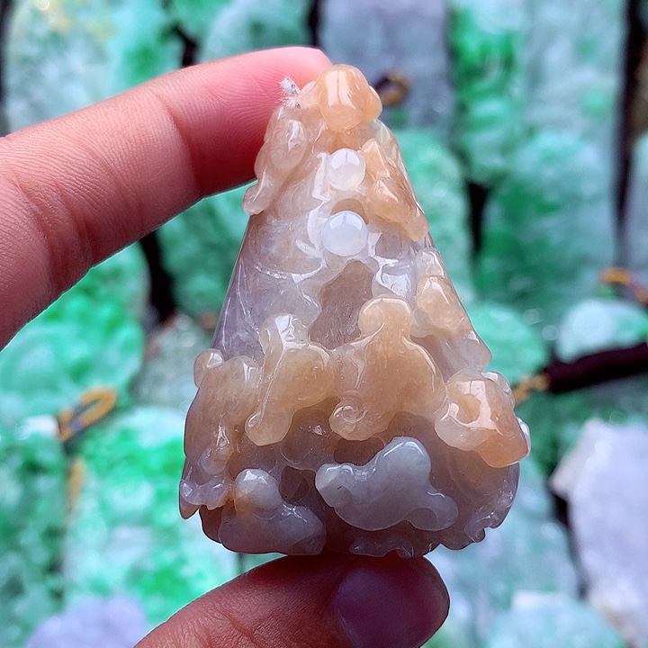 翡翠未镶嵌吊坠(不含链)