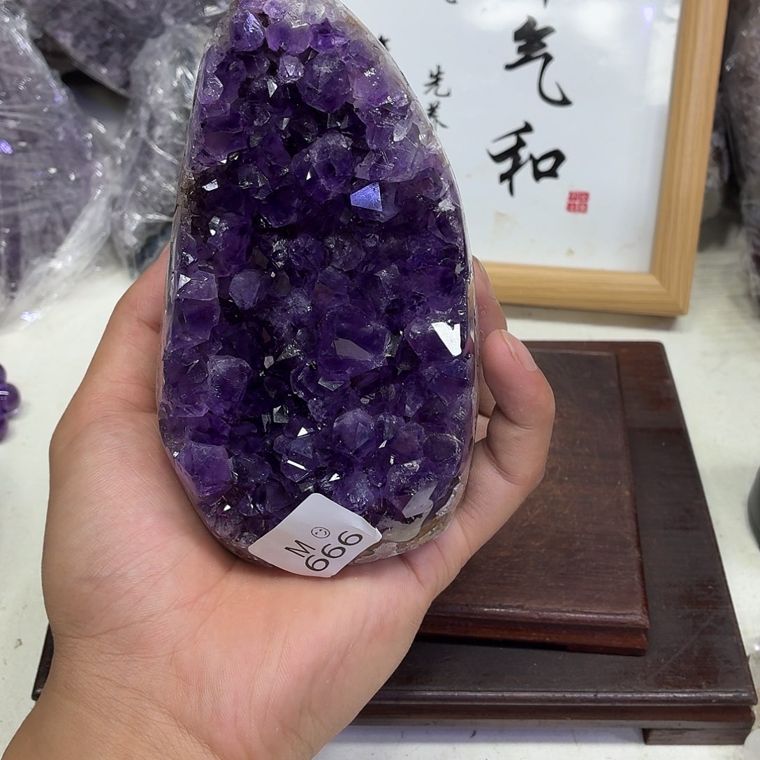 未镶嵌摆件紫晶水晶