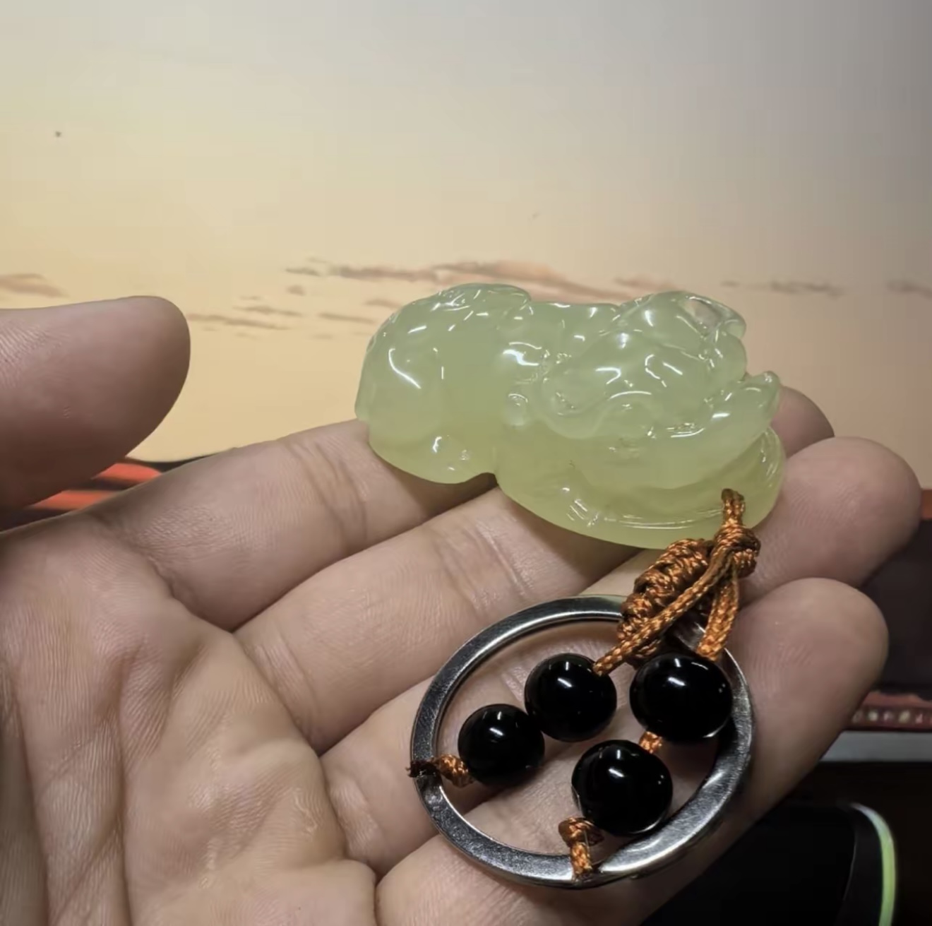 0093夜光貔貅手把件0093（无礼盒）