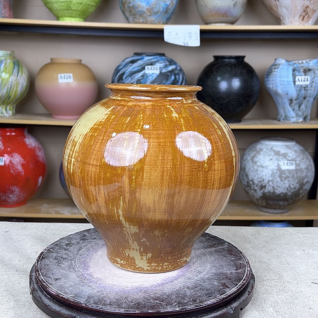 陶瓷78花瓶摆件创意的