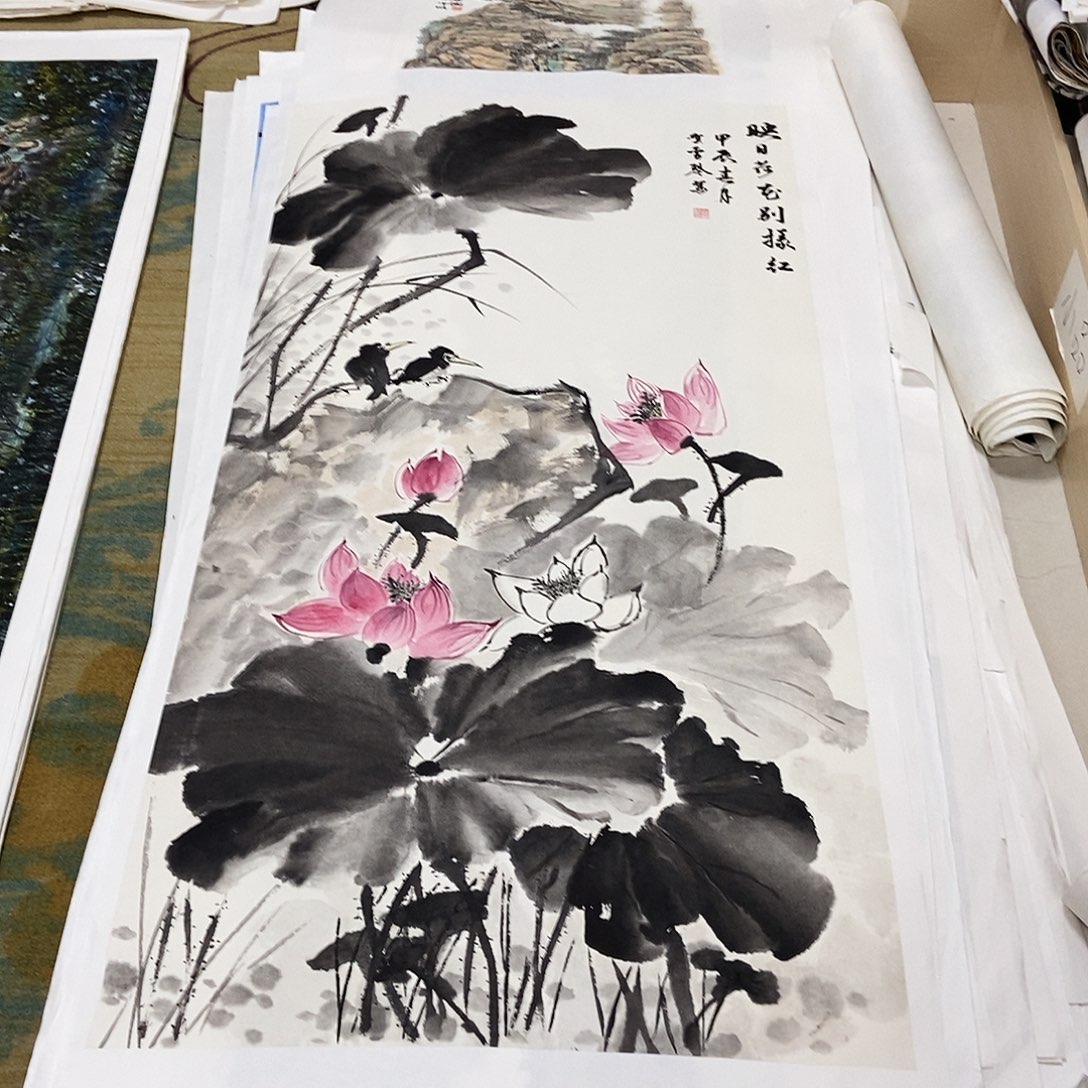 国画南*68/138贺雪琴手绘托心