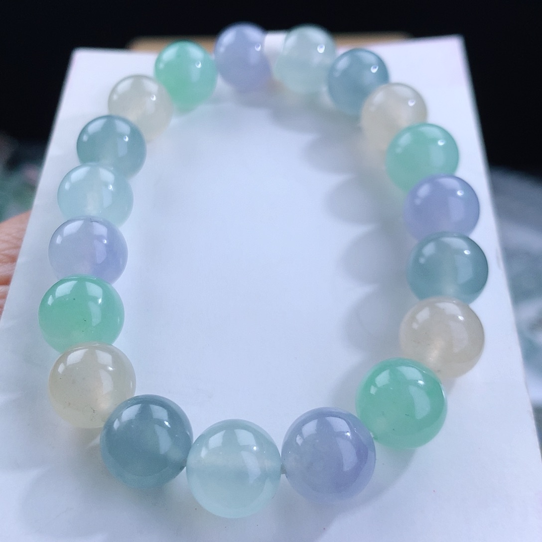 翡翠手链未镶嵌卡10mm