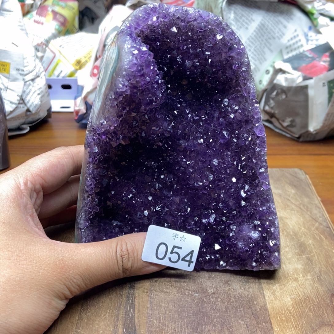 紫晶天然水晶摆件未镶嵌