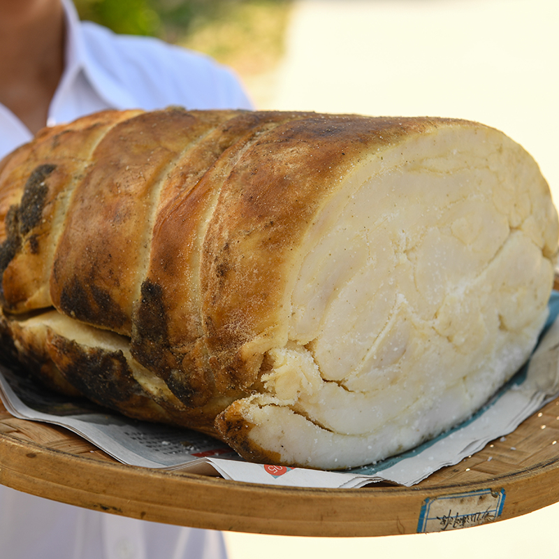 【百村千人】代卖农家熟食喂养土猪肉 烟熏腊猪油