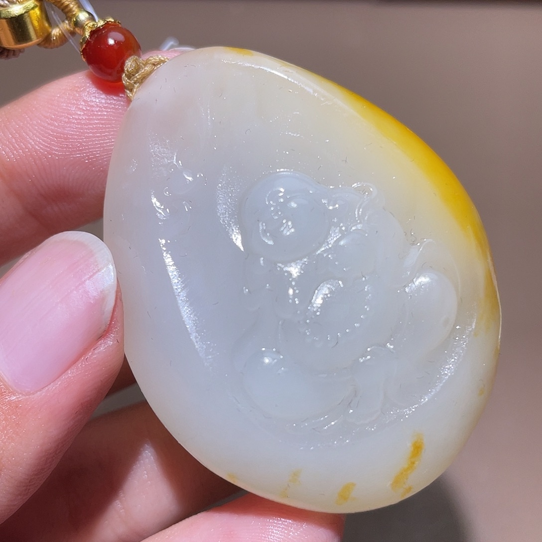 和田玉颈饰未镶嵌Y