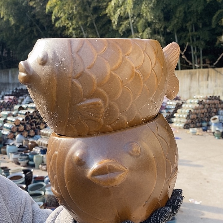 红陶正品抓紧入手，手工鱼