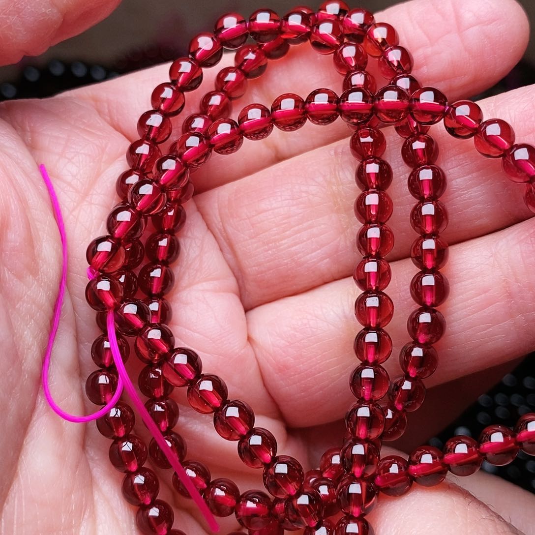 石榴石手链未镶嵌卡4.6