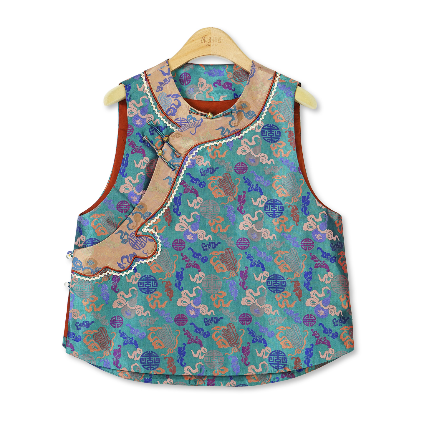 蜀锦马甲 新中式国风女装1e1075W