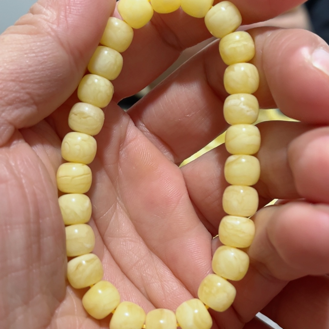 蜜蜡手串未镶嵌琥珀蜜蜡手串8.2mm