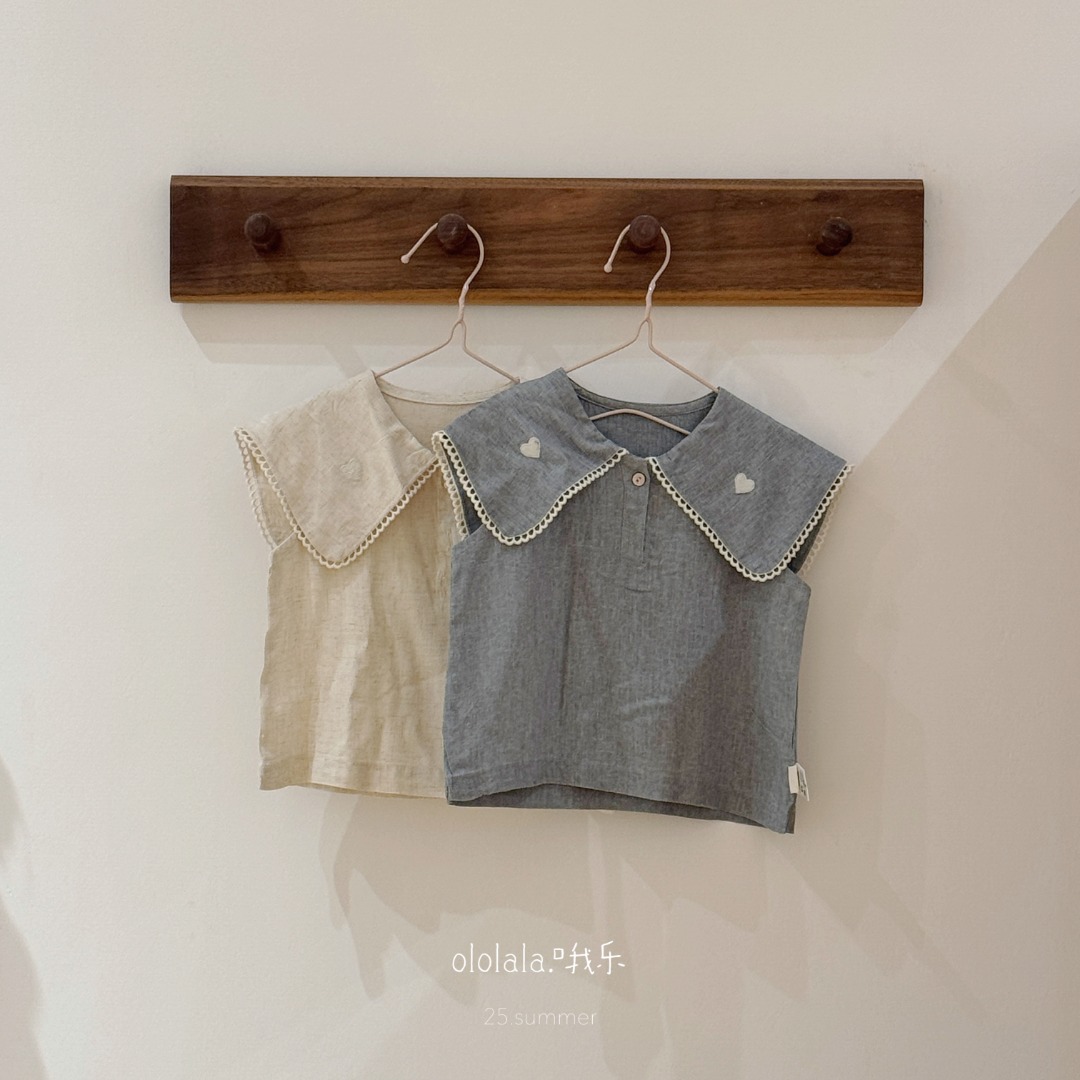 【NO退NO换】欢宝5店-哦乐-2025夏-编码0023-5266-爱心娃娃衫