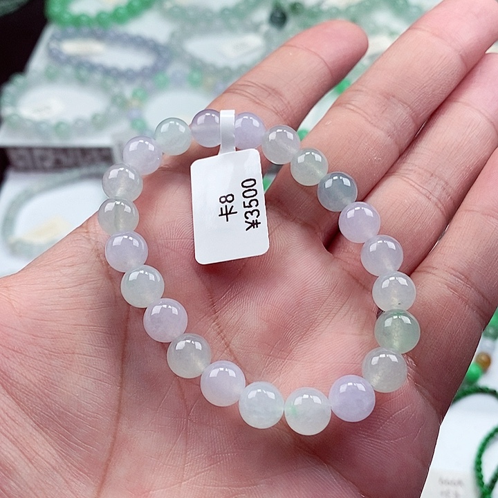 翡翠手链未镶嵌卡8