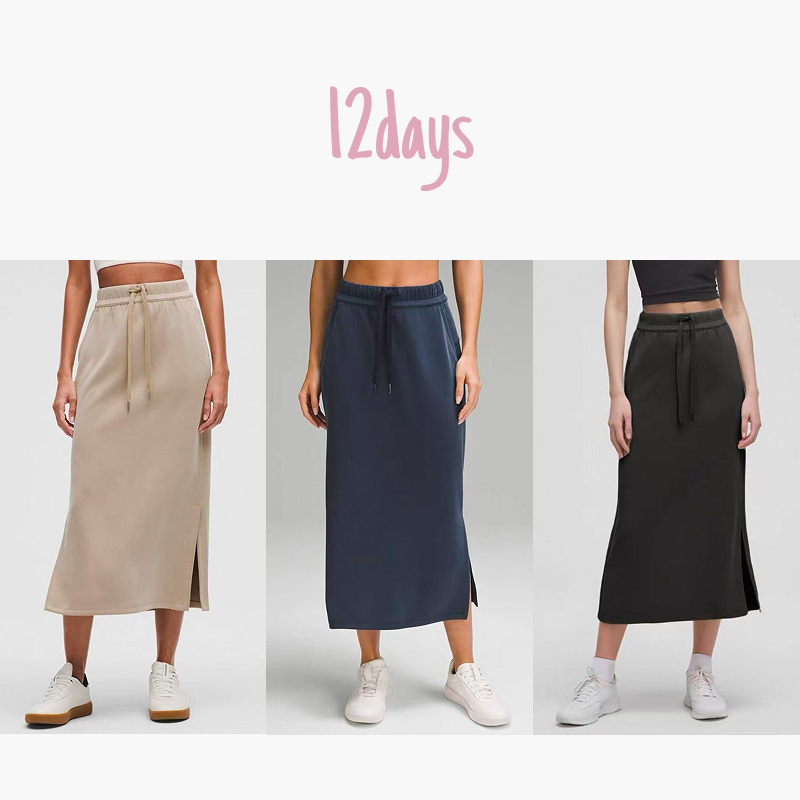12days | lulu平替三色开叉半身裙 | 25130