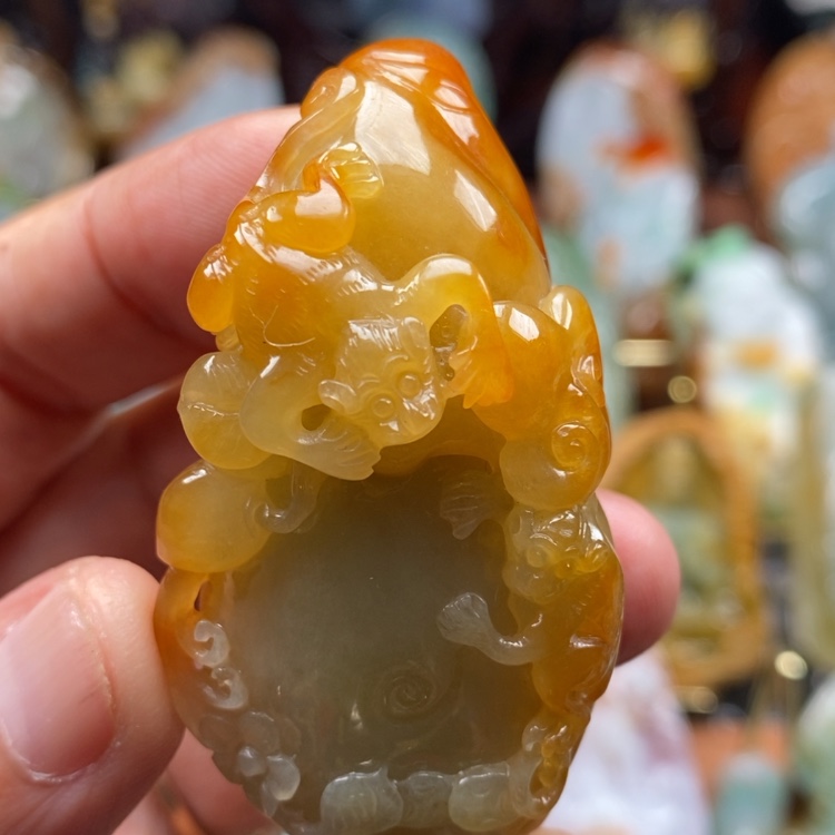 【闪购商品】翡翠未镶嵌颈饰缅甸翡翠A货吊坠