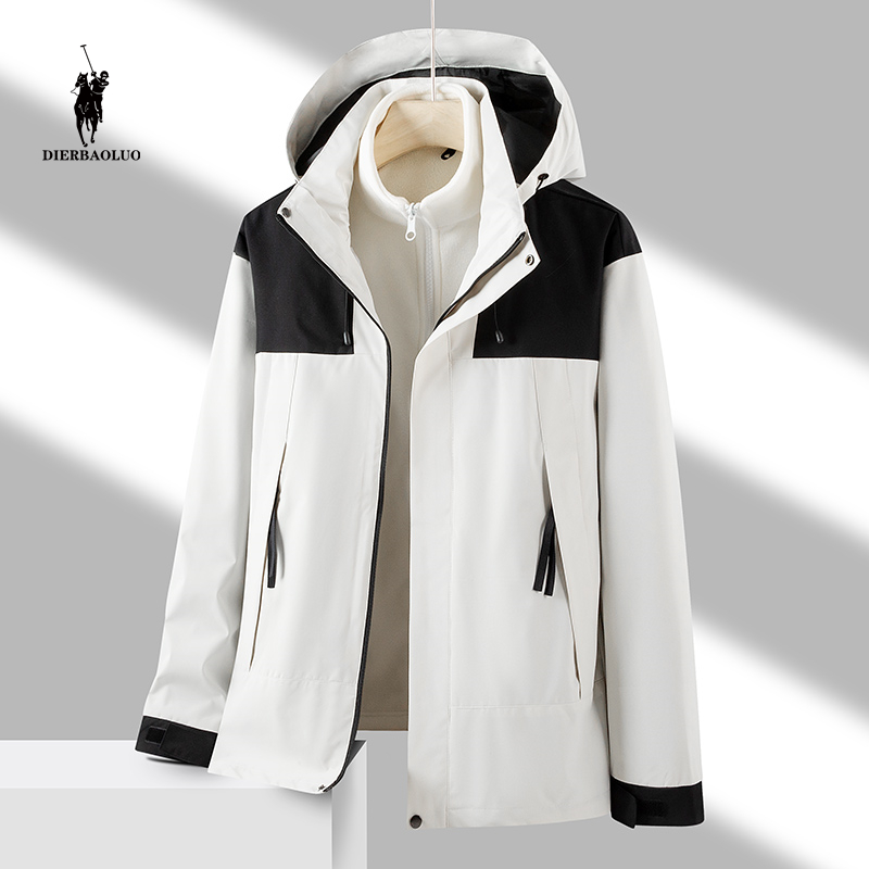 官方正版三合一冬季冲锋衣防风防水登山服户外连帽户外夹克外套