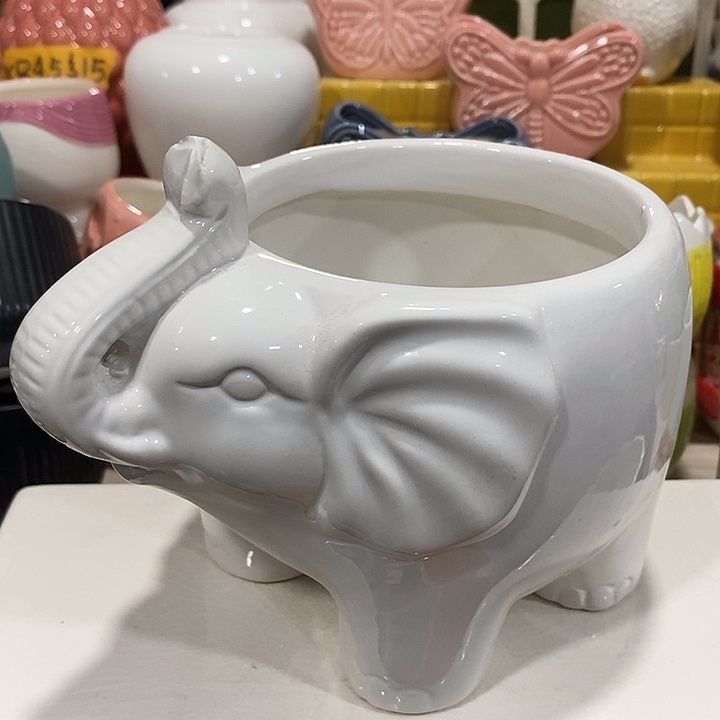 陶盆有孔 瑕疵针孔漏釉介意勿拍口 12高12