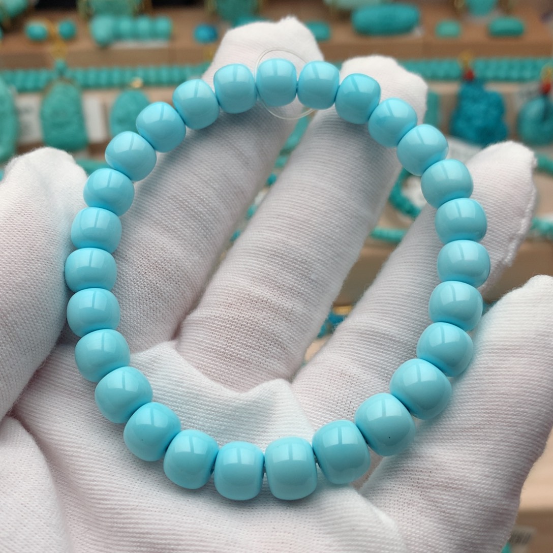 绿松石未镶嵌珠宝奇石8mm