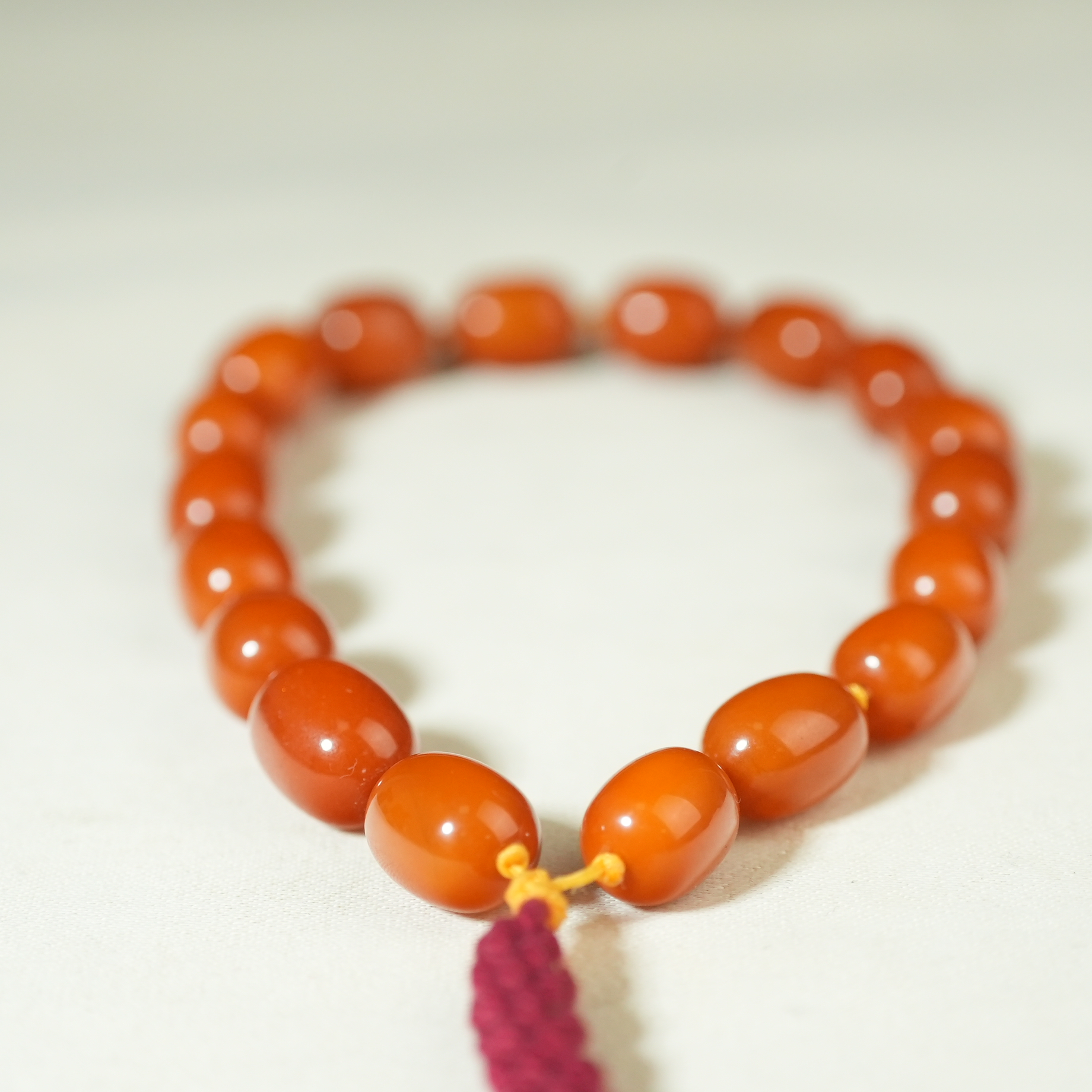 十九世纪蜜蜡手持【古珠精选】AAML250211035