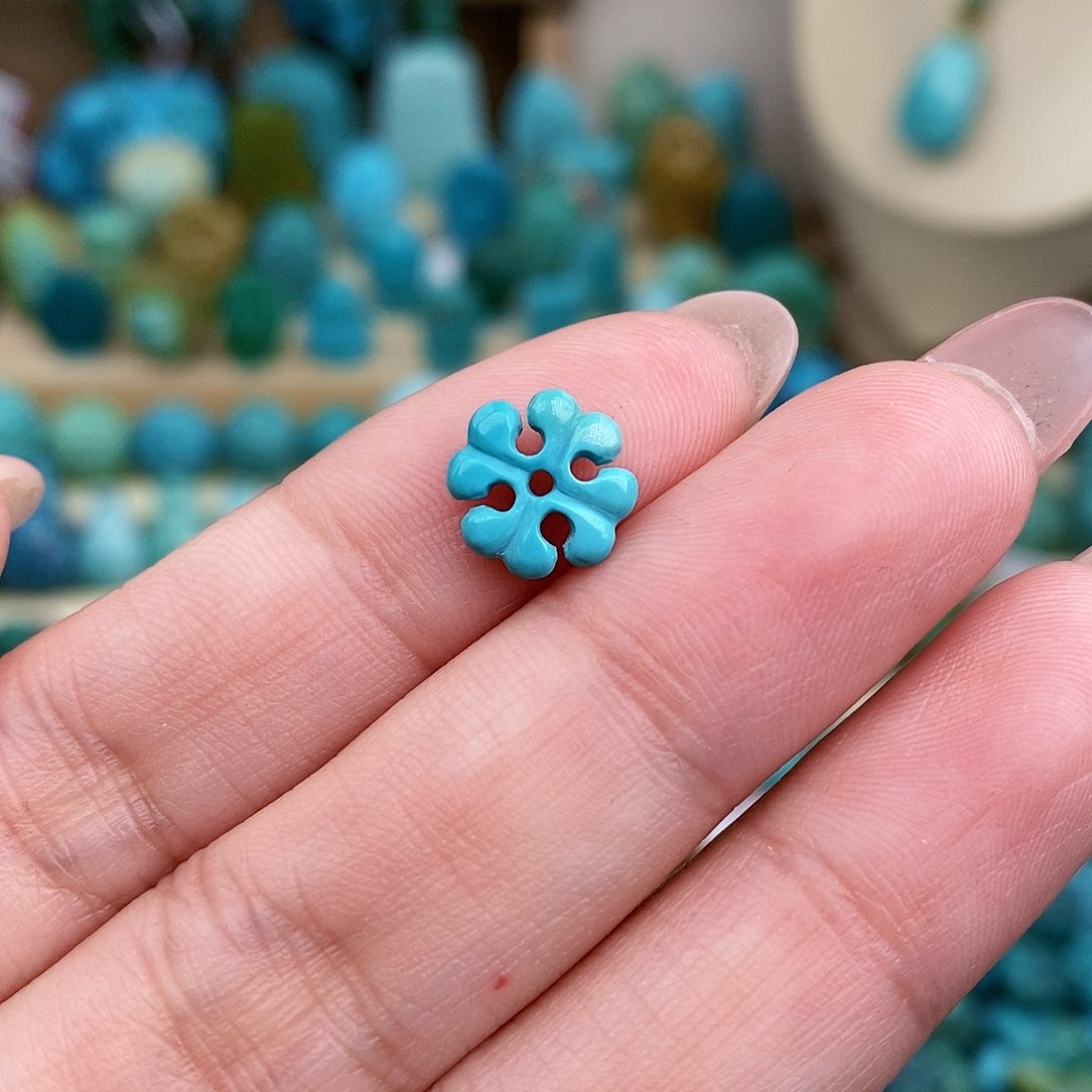 绿松石珠宝奇石未镶嵌