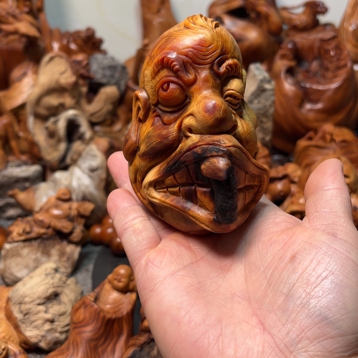 快***贵柏木百态人生小摆件