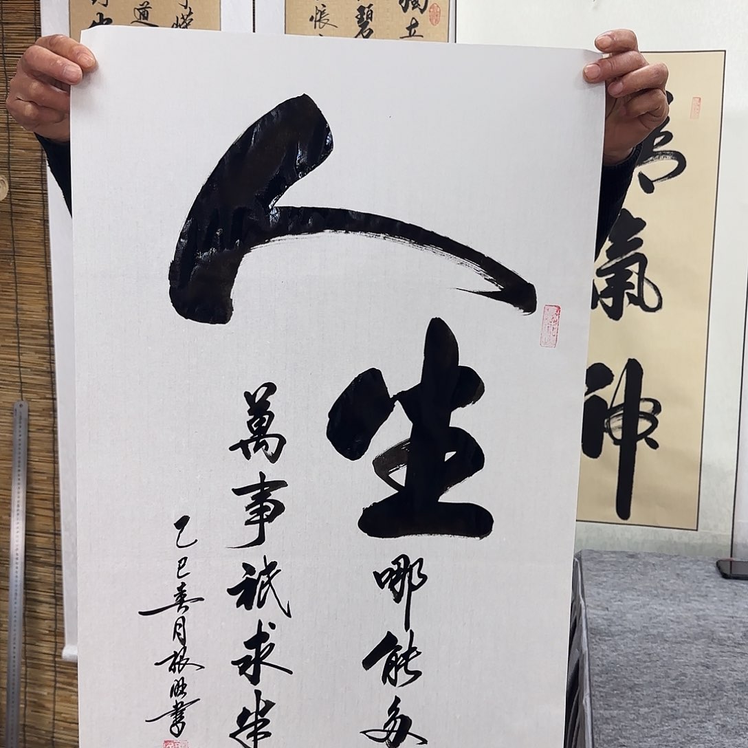 书法卢老师作品 人生
