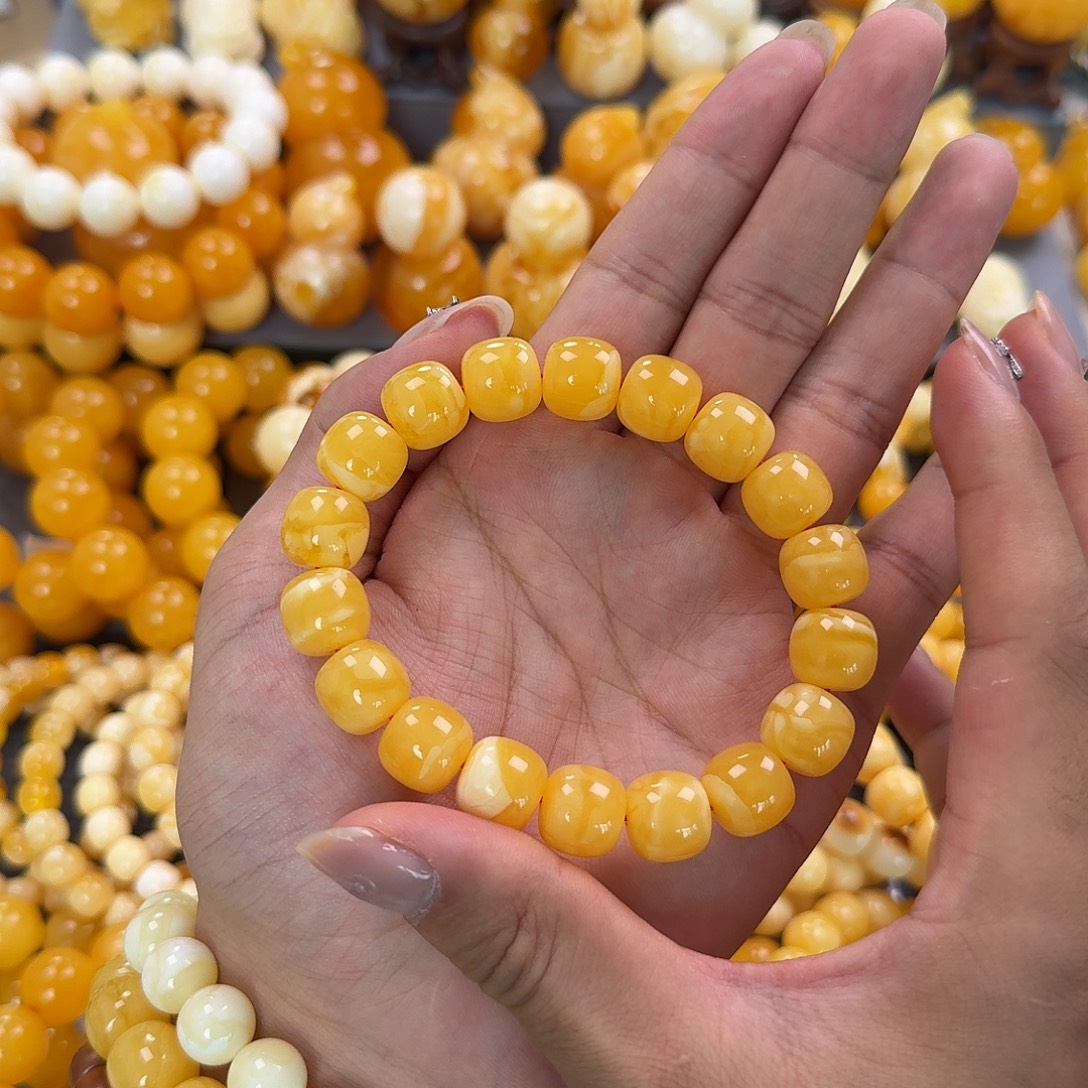 蜜蜡未镶嵌珠宝奇石同料13mm