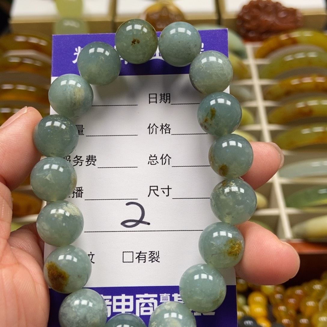 蛇纹石玉手串未镶嵌