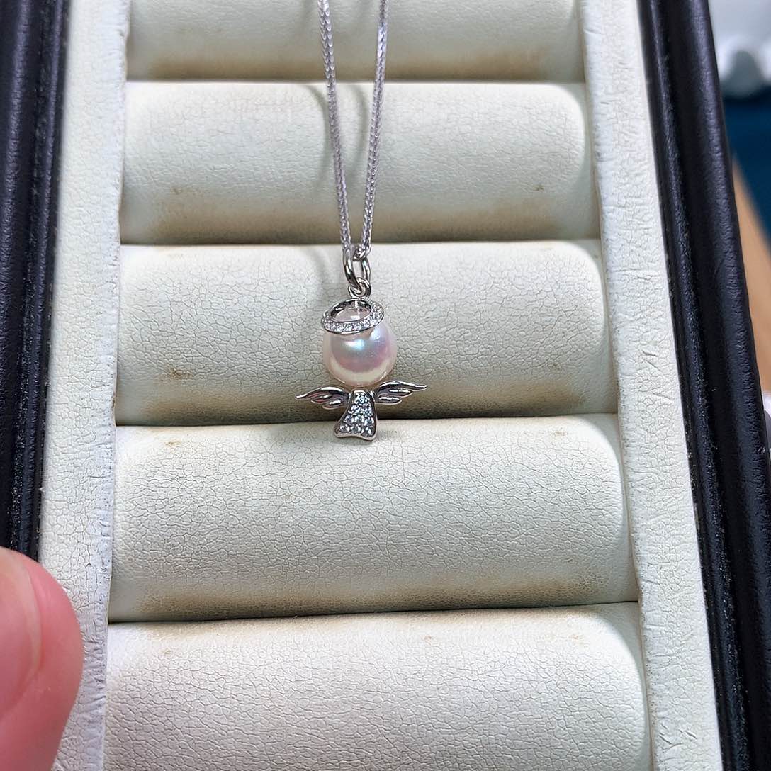 海水珍珠颈饰银S925镶嵌