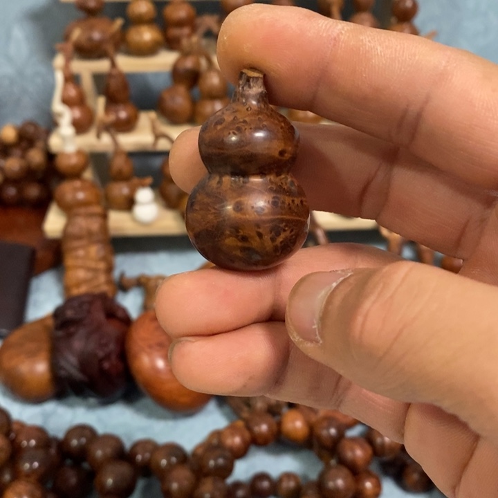 木麻梨疙瘩手工雕刻葫芦