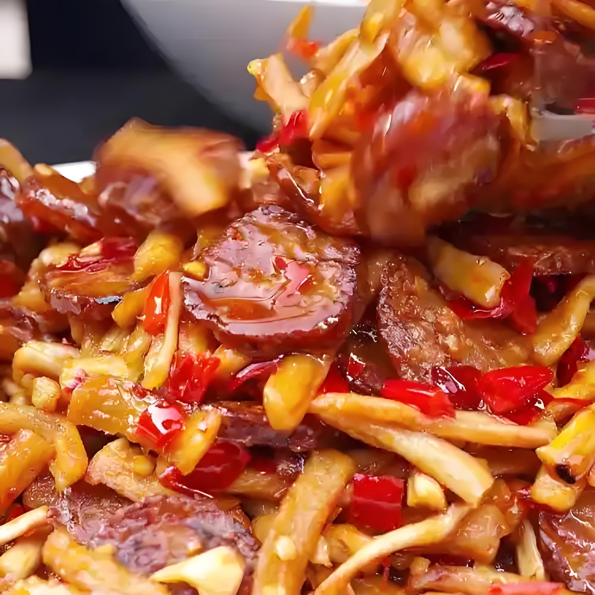 湘西腊肠退役情侣自家土猪熏制