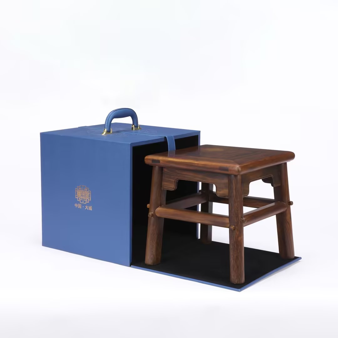 【檀锦阁凳礼】缅甸花梨-富贵凳-A00324