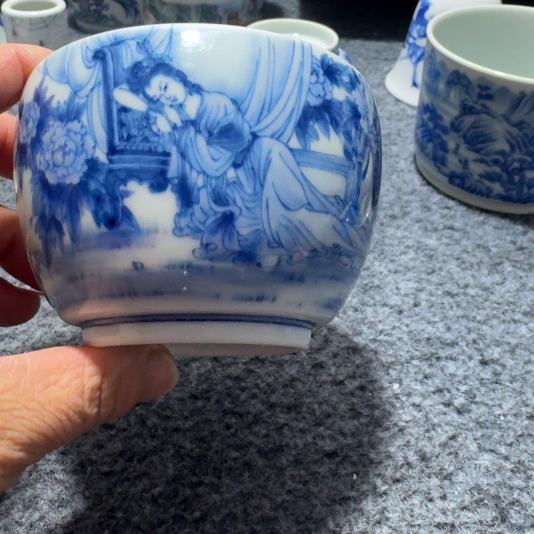 钧***远现代景德镇陶瓷手绘茶具