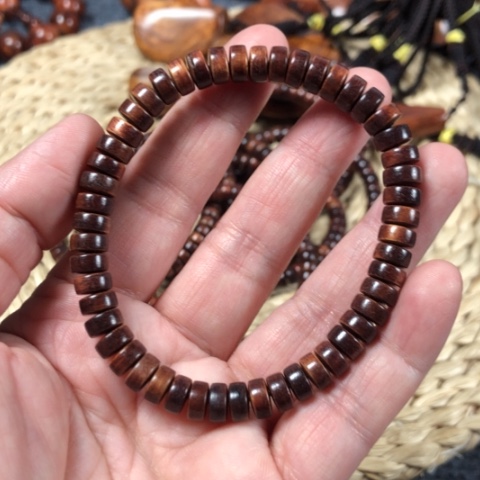 黄花梨/降香黄檀海南黄花梨片片珠