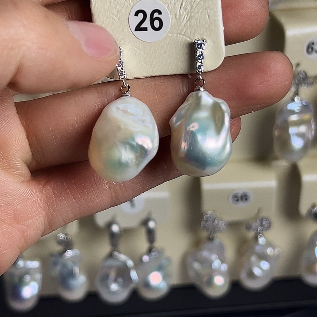 未镶嵌耳饰淡水珍珠