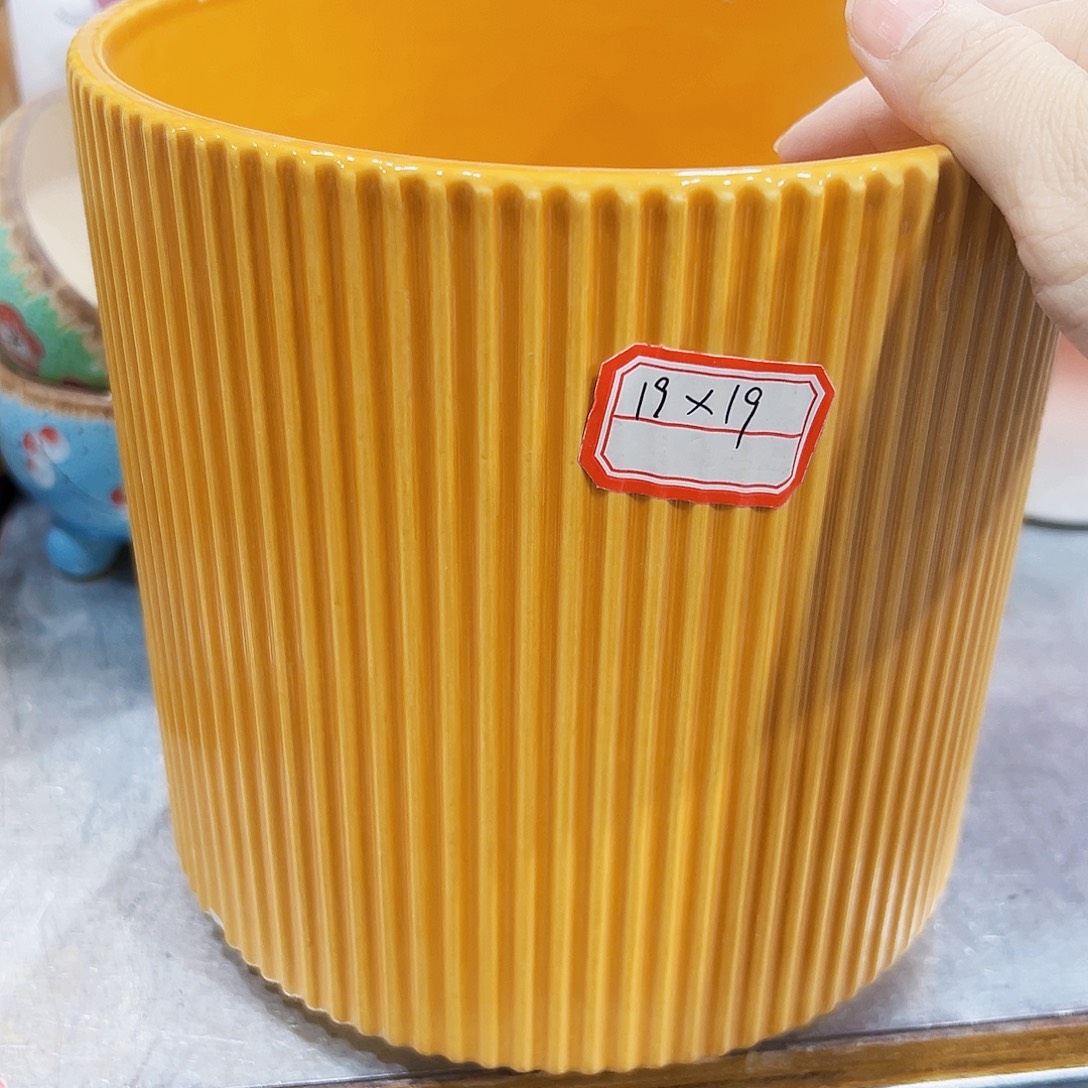 有孔，外贸尾单陶瓷花盆凑单10米包邮