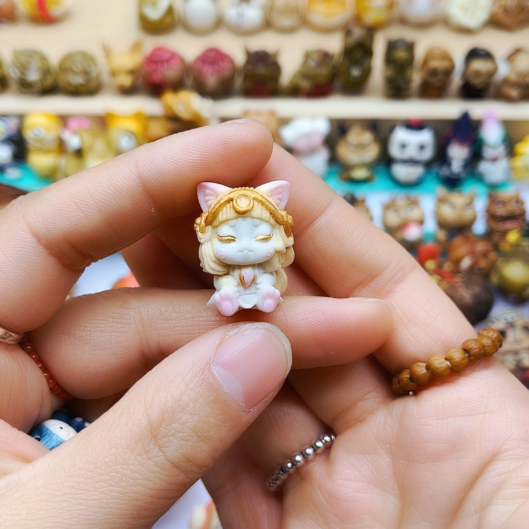 鹿骨摆件手工雕刻配饰