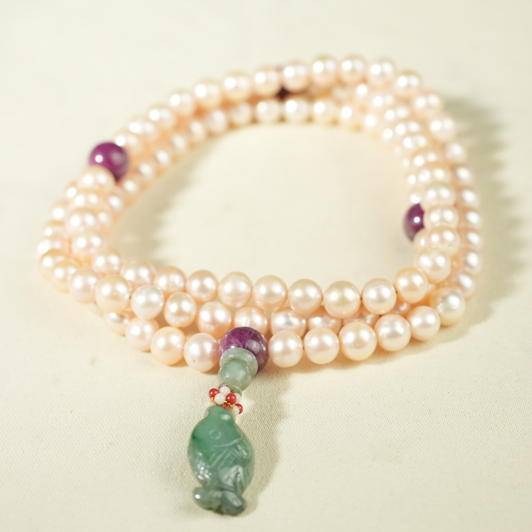 清代老珍珠念珠【华豫之门】DDK250311034