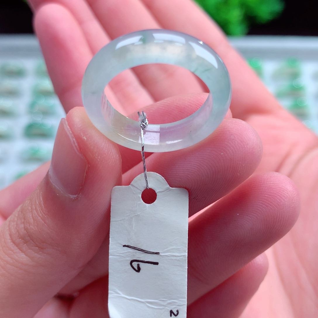 未镶嵌戒指翡翠晴*、天然