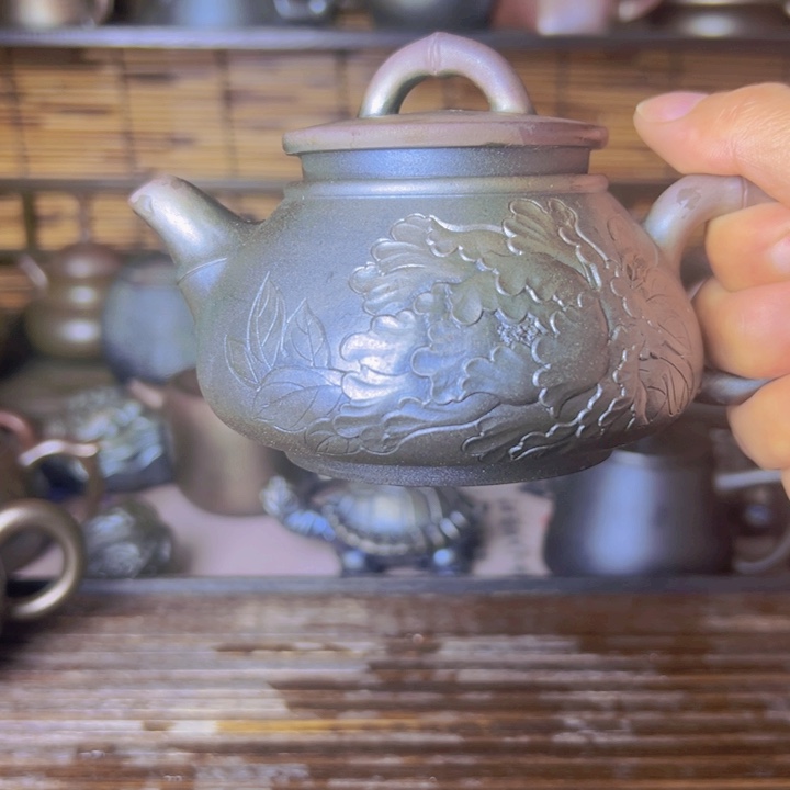 紫泥壶柴烧坭兴陶壶