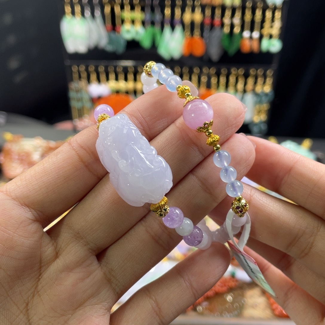 未镶嵌手链翡翠代编织