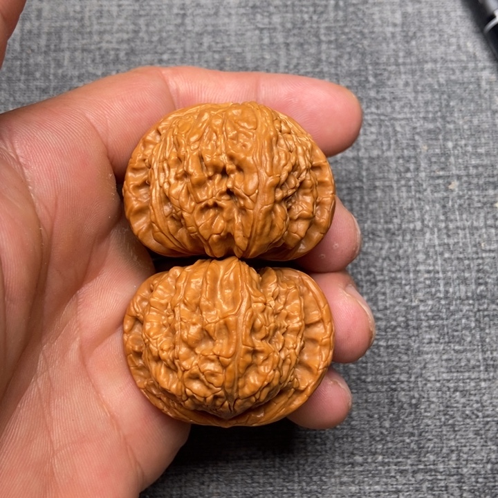 把件文玩核桃化**人白狮子化乐散人