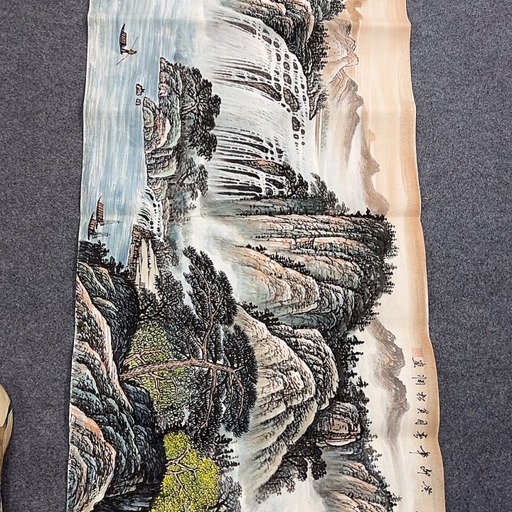 国画我们一起努力加油