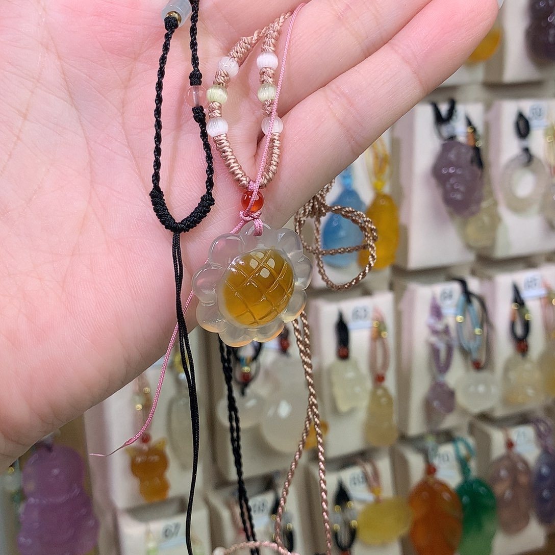 ᰔ****玛瑙/玉髓合金颈饰