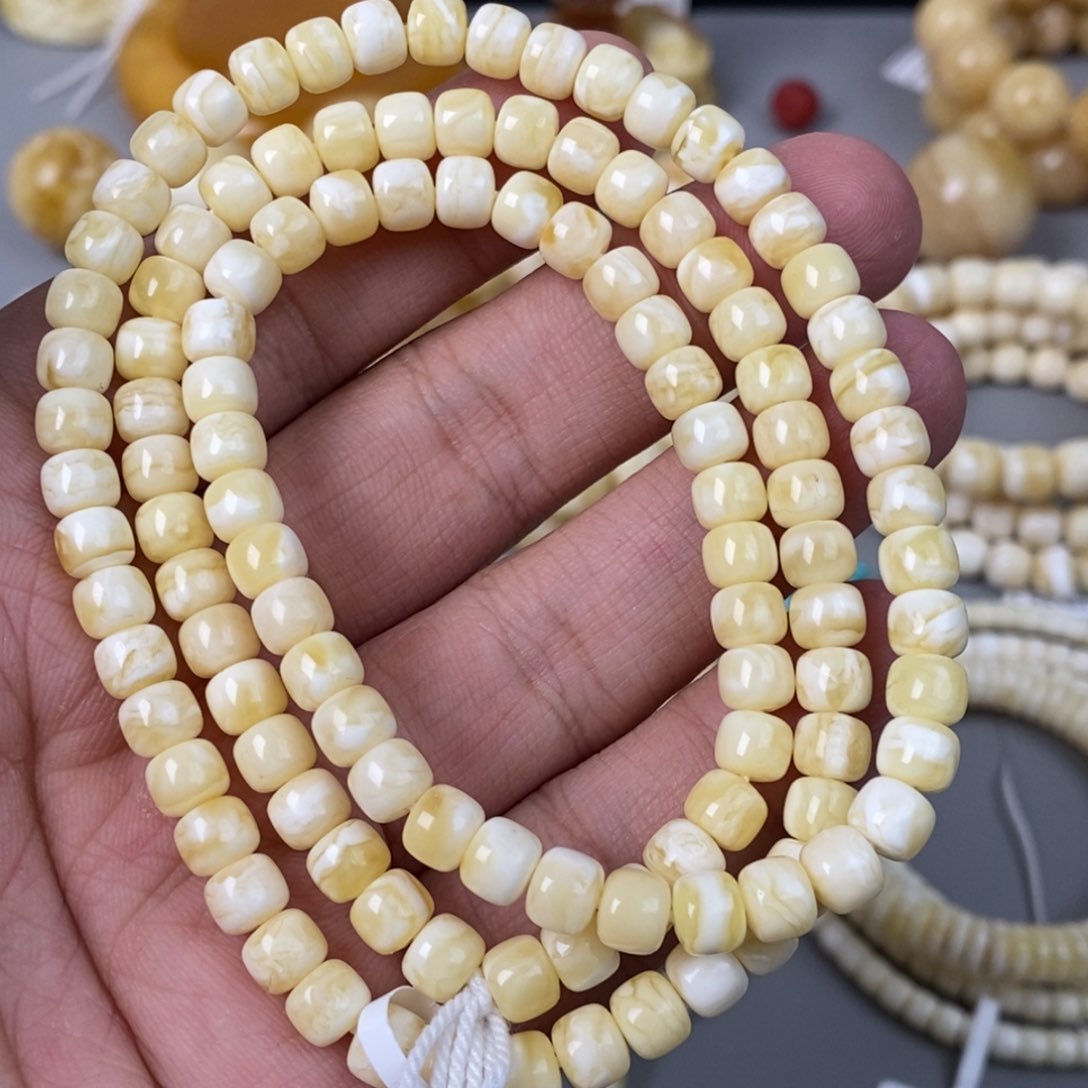 琥珀珠宝奇石未镶嵌6.6mm