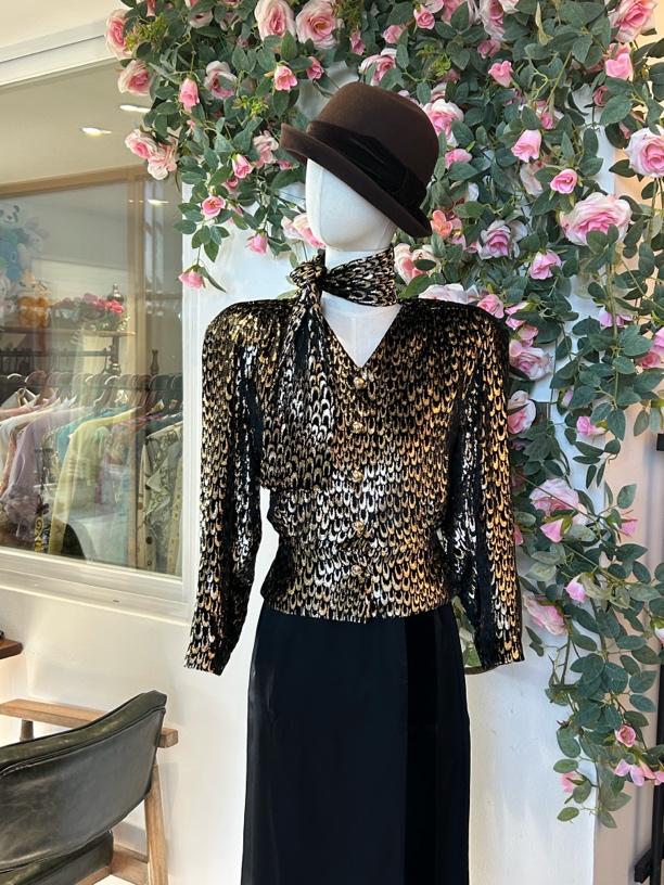 法式豹纹衬衫高定桑蚕丝面料舒适透气气质显瘦