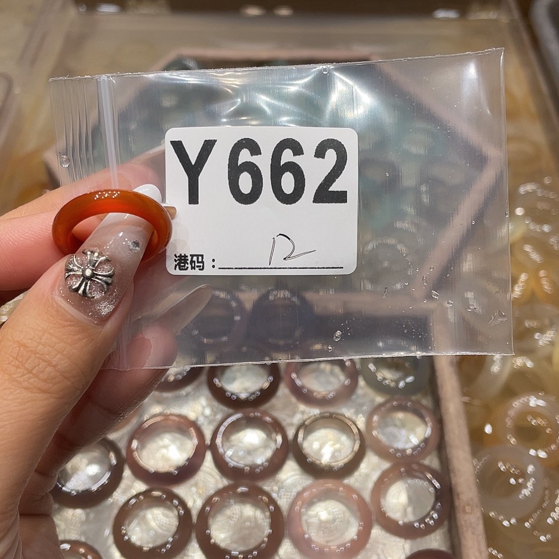 玛瑙/玉髓未镶嵌戒指662