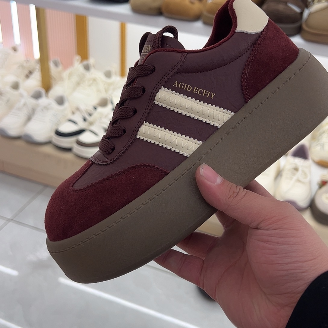 ꩵ***️德训鞋15166酒红37